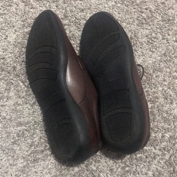 Lands End brown oxfords six 11D worn 1x - Picture 2 of 3